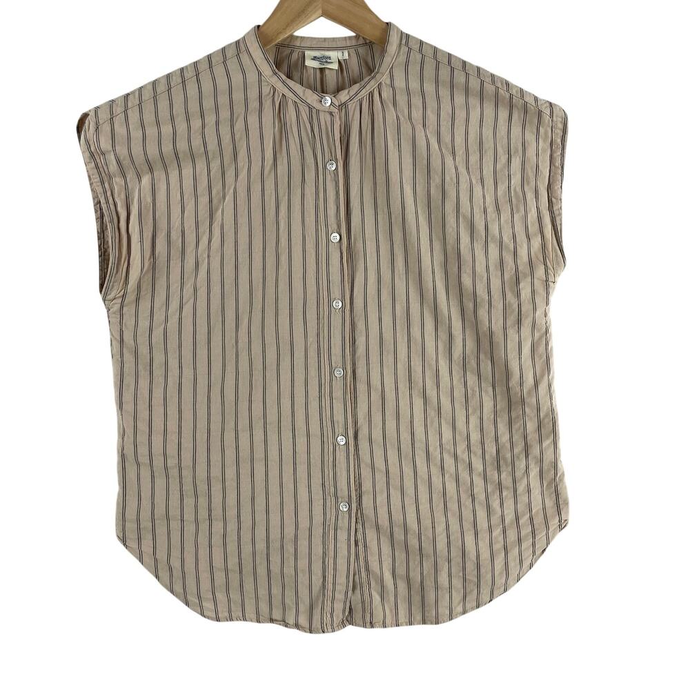 Hartford Sleeveless Striped Blouse